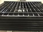 Black Decorative Metal Fencing , Ornamental Iron Fence Panels 40*40mm Horizontal