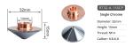 Copper Laser Cutting Accessories 0.8-2.7mm Caliber Laser Nozzles For Trunpf