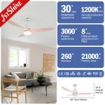 1stshine's Macaron Style Ceiling Fan The Perfect Combination of Style and