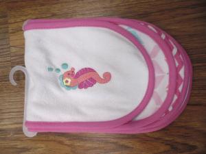 Wholesale 3 pack burp cloths,double layer baby girl knitted burp cloth from china suppliers