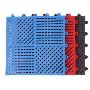 Wholesale 3800g/Sqm 25cm*25cm PVC Interlocking Floor Tiles Anti Skid Modular Drainage Mats from china suppliers