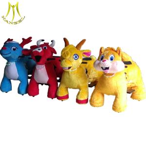 Wholesale Hansel 2018 hot coin operated plush toy rides walking stuffed animals bike from china suppliers