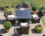 Minimalist New Nordic Courtyard Handmade PE Rattan Table and Chairs Sets