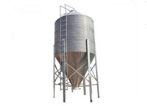 Wholesale 12 Ton Shipping Container Grain Bin / Hot Galvanized Chicken Feed Silo Poultry Farm Support from china suppliers