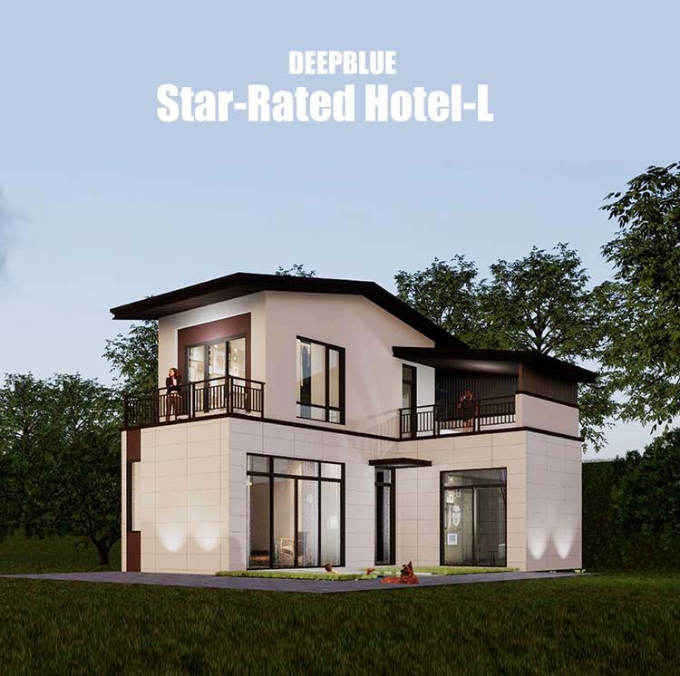 Luxury Modular Hotel Unit Prefab Light Steel Frame House For Living