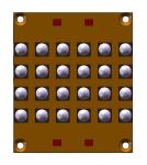 InGaN Chip 8A 16w/Cm2 310W 6868 LED UV Module