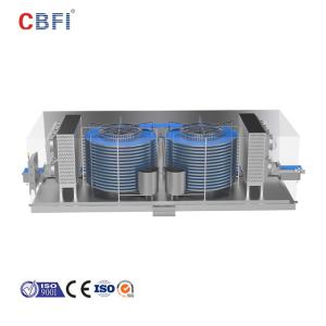 Wholesale Double Towers Columns Drums Stainless Steel Belt Spiral Cooling Conveyor Freezer for Bread Pizza Bread Pita and Cookies from china suppliers