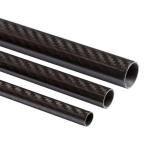 Epoxy Round 3K Carbon Fiber Tube Roll Wrapped For Marine