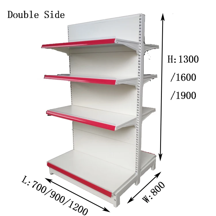 2023 New Shelves China Factory Customized Color Size Steel Double Side Trade Fair Shelves