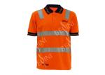 Short Sleeve Custom Design Work Shirts , Reflective Polo Shirts No Shrinking