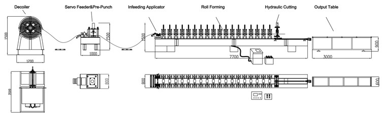 Hydraulic Cutting Door Shutter Roll Forming Machine PLC Control Full-Automatic