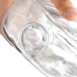 Aluminum Plastic PP Collar 750ml Clear Round Liquor Bottle Empty Rectangle Small
