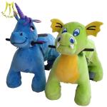 Hansel new coin operated battery plush animal electric dinosaur scooter