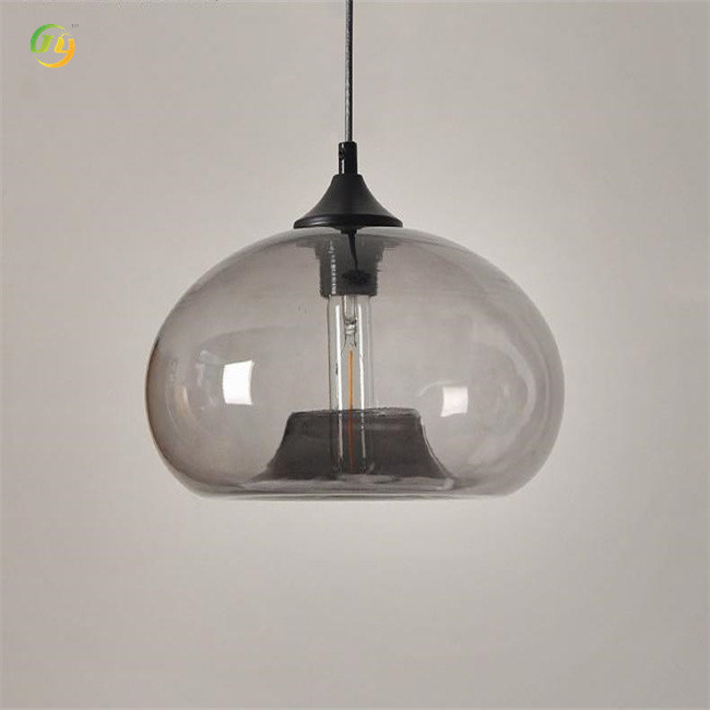 JYLIGHTING Single Head Modern Light Luxury Creative Designer Glass Pendant Light with Customized Color Finish