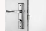 Satin Nickel Mortise Door Lock / Room Door Mortise Latch Lock Zinc Alloy