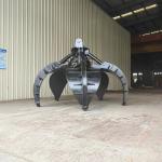 Hand Wearing Hydraulic Scrap Grab Orange Peel For SK200 SK210 Excavator
