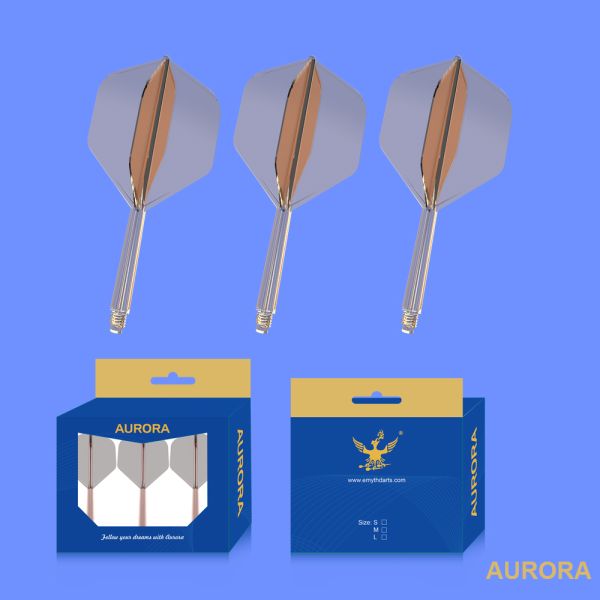 Emyth new released product Aurora Integrated darts flight with shaft