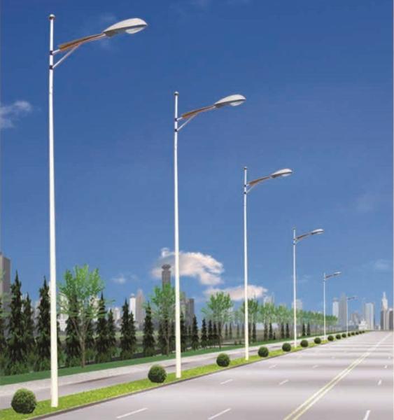 Galvanized Steel Single Arm Street Light Pole for Lighting Enhance Your Outdoor