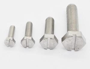 Wholesale GB29.1 Slotted Hex Head Cap Screw , Fully Threaded Stainless Steel Hex Bolts from china suppliers