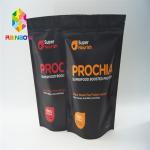 Customized Printing Stand Up Bags Tear Notches For Snacks / Candy / Biscuits