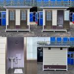 Prefabricated Outdoor Mobile Multiplayer Toilet With Electricity And Water