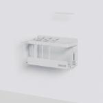 No Drilling Household Magnetic Attraction Shower Rack With Towel Holder Bathroom