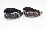 Durable Womens Genuine Leather Belt With Contrast Color Bold Thread