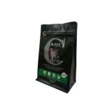 Custom printed Matte Black aluminum foil food stand up packaging bags with