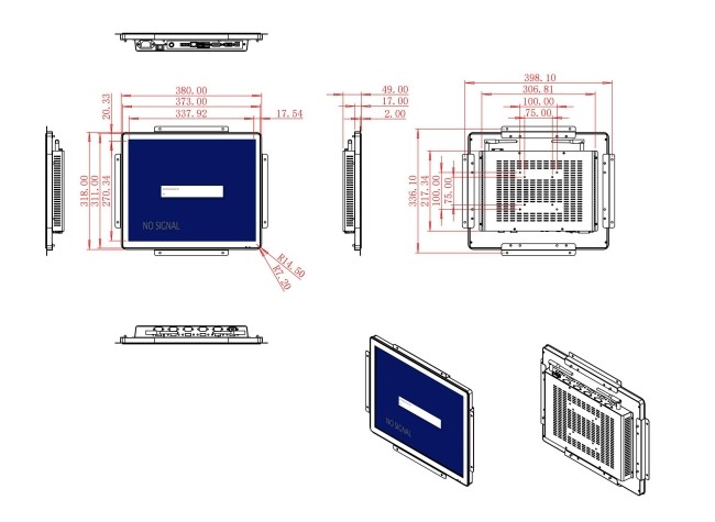 17-Inch Precision Visual Equipment for Transportation Hubs, Healthcare Devices, Smart Factory Applications, and Security Panels
