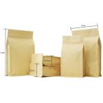 Resealable Snack Stand up Zipper Pouch Plastic Aluminum Foil Lined Kraft