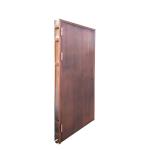 Yellow Color Certified RH Open Gal. Steel Fire Safety Door With Vision Lite