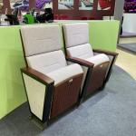 Customized Wooden Armrest Tip Up Auditorium Theater Seating