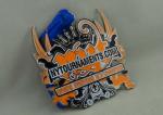 4.0 Inch Nytournaments Medal Soft Enamel Zinc Alloy 3.5 mm With Ribbon