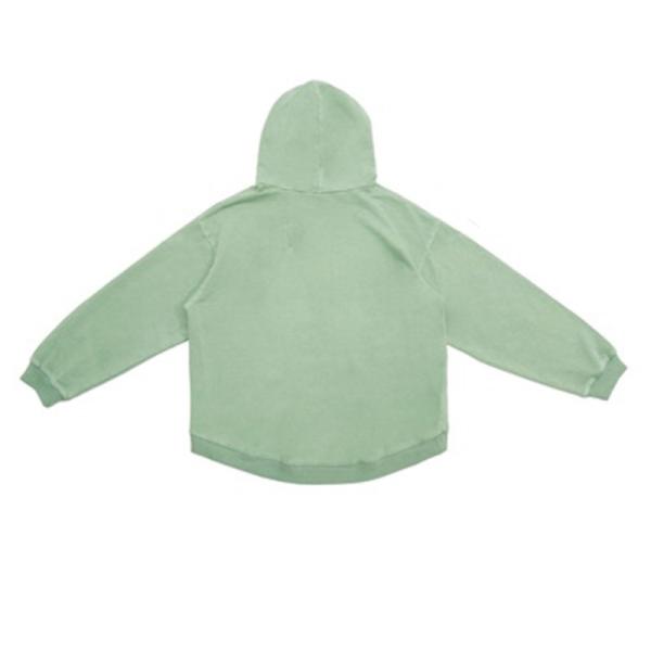 Mint Green Distressed Short Sweater Solid Color Pullover Cotton Cordless Super