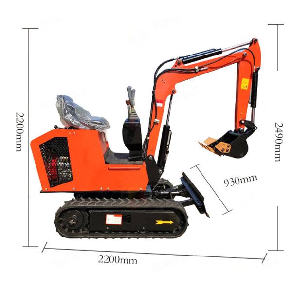 Storm Diesel Engine Small Mini Digger Machine Mini Excavator Digger For Farm