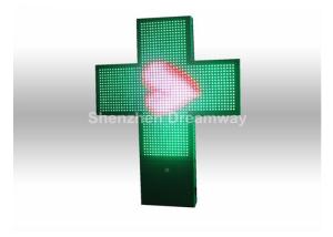 Wholesale 2R1G1B P 20 Pharmacy LED Cross Sign Display RS232 WIFI with OPTO / SILAN LED Chip from china suppliers