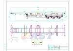 12m Skeleton Semi Trailer 40ft Container Frame Locks