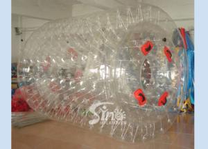 Wholesale 2.6m cylinder shape PVC inflatable water roller ball for kids pool and lake entertainment from china suppliers