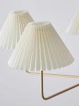 Modern Copper Chandeliers White Cloth Lampshade Gold Chandelier(WH-AP-581)