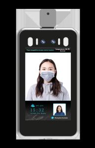 China IP34 4mm Lens 2Mega Face Recognition Temperature Indicator on sale