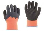 Flexible Latex Coated Work Gloves 3 / 4 Dipped Crinkle OEM Service