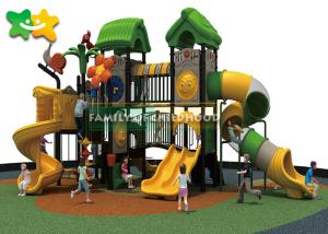 Wholesale Robust Plastic Outdoor Slide Playset , Fiberglass Playground Slide Forest Theme Design from china suppliers