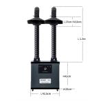 Three Layers 200W Benchtop Fume Extractor F6002, Double Arms Metal Body Machine