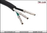 HXT63080 2P 16AWG male to terminals Black PVC Jacket power cable assemblies