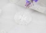 Embroidered Net Lace Fabric With Polyester Silk Circle Pattern For Wedding