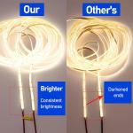Hotel DC12V24V 8mm10mm 480Leds 3000K4000K6500K High Brightness Flexible COB Led