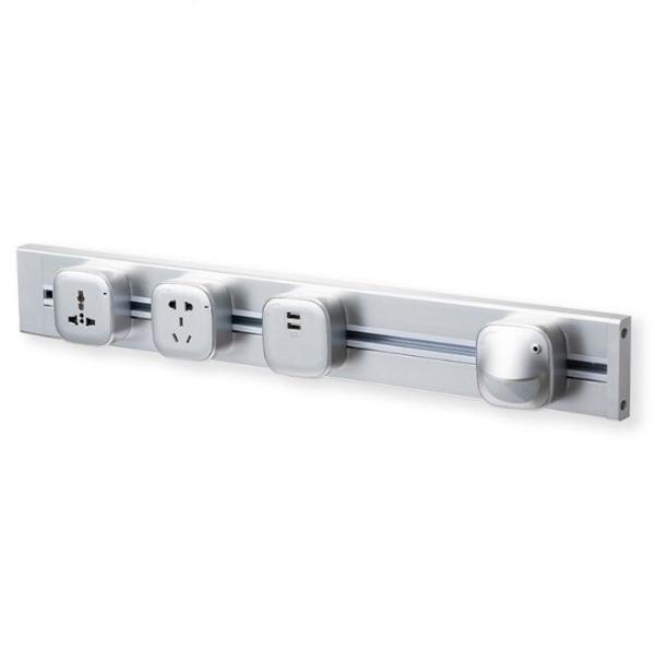 Wall - Mounted Wireless Mobile Track Socket Kitchen Office Home Switch Creative