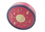 Odorless Round Matte Metallic Cookie Tin Box