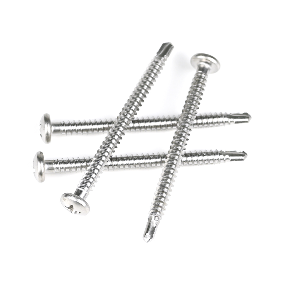 ZINC Finish Phillips Cross Recess Pan Head Stainless Steel Self Drilling Tapping Screw