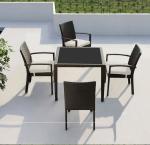 Leisure Modern PE Rattan outdoor Chair and table sets Aluminium Garden wicker